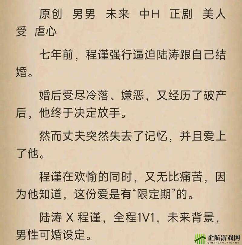 车速超高废文的双男主小说：激情之旅